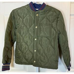 Art Class Quilted Jacket Boys Warm Snap Buttons Medium 8/10